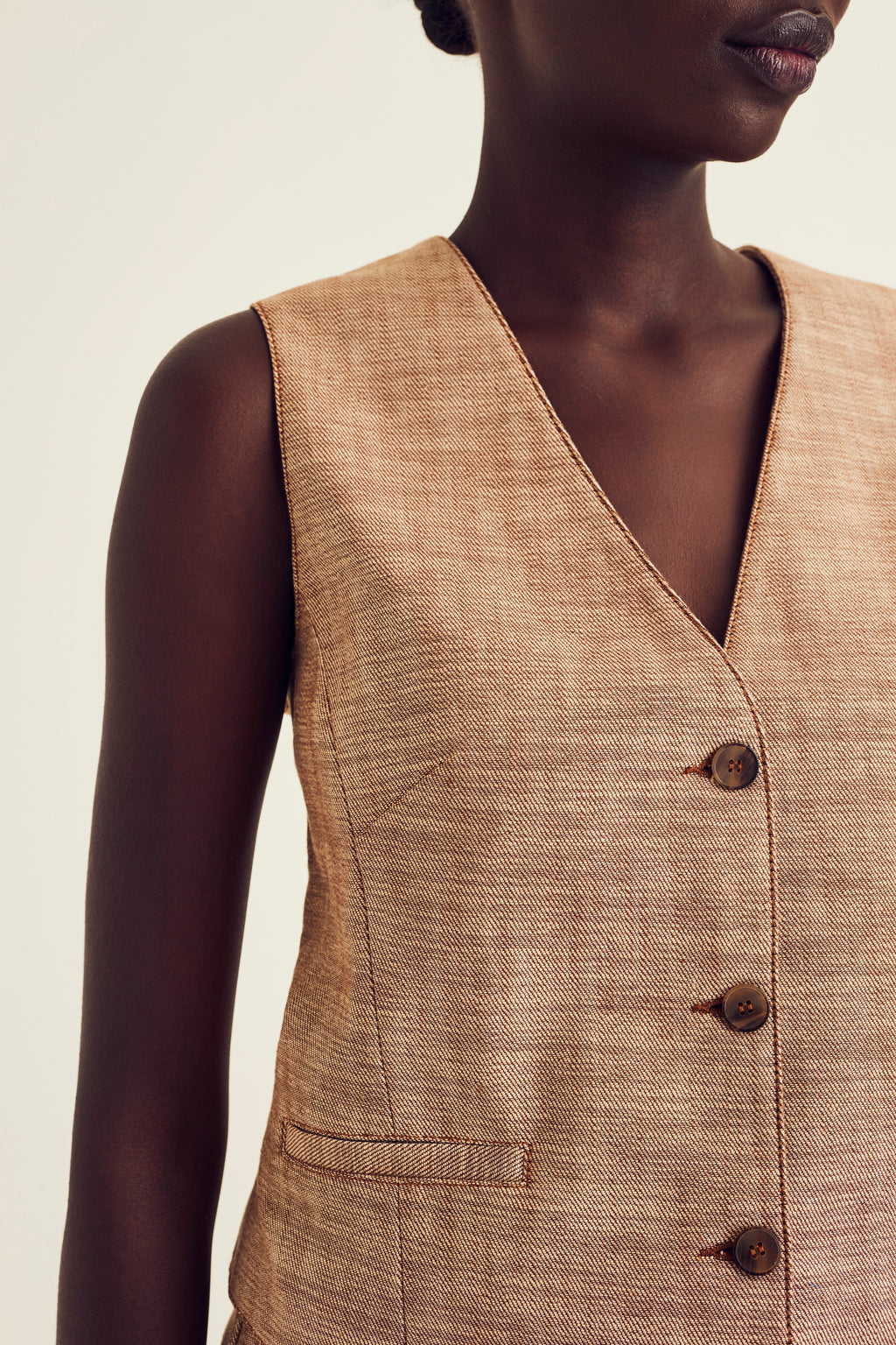 Gilets bruin Terre Bleue