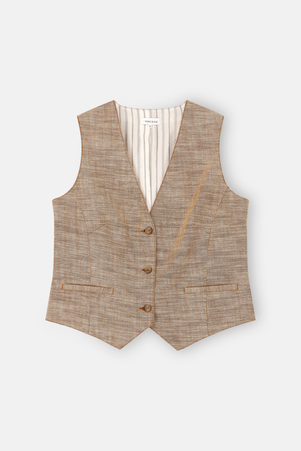 Gilets bruin Terre Bleue