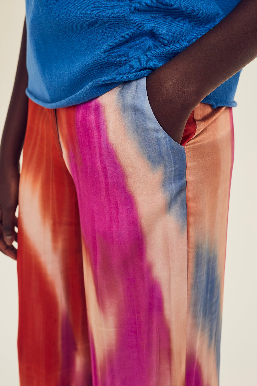 Broeken rood Terre Bleue