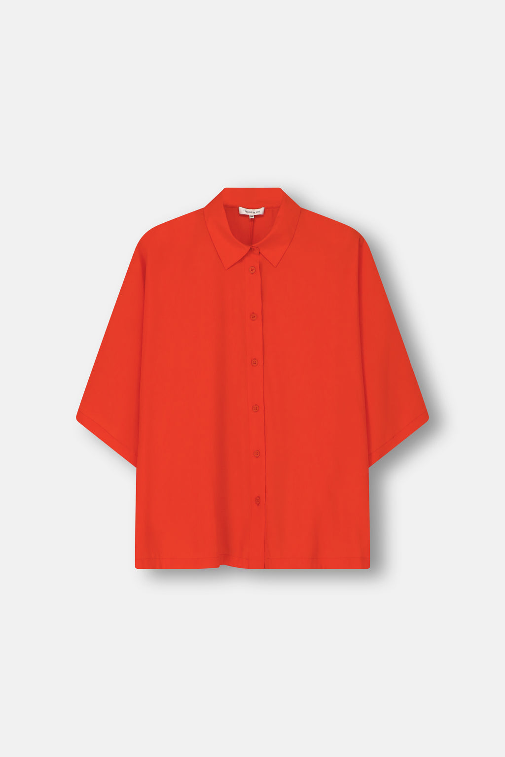 Blouses korte mouw rood Terre Bleue