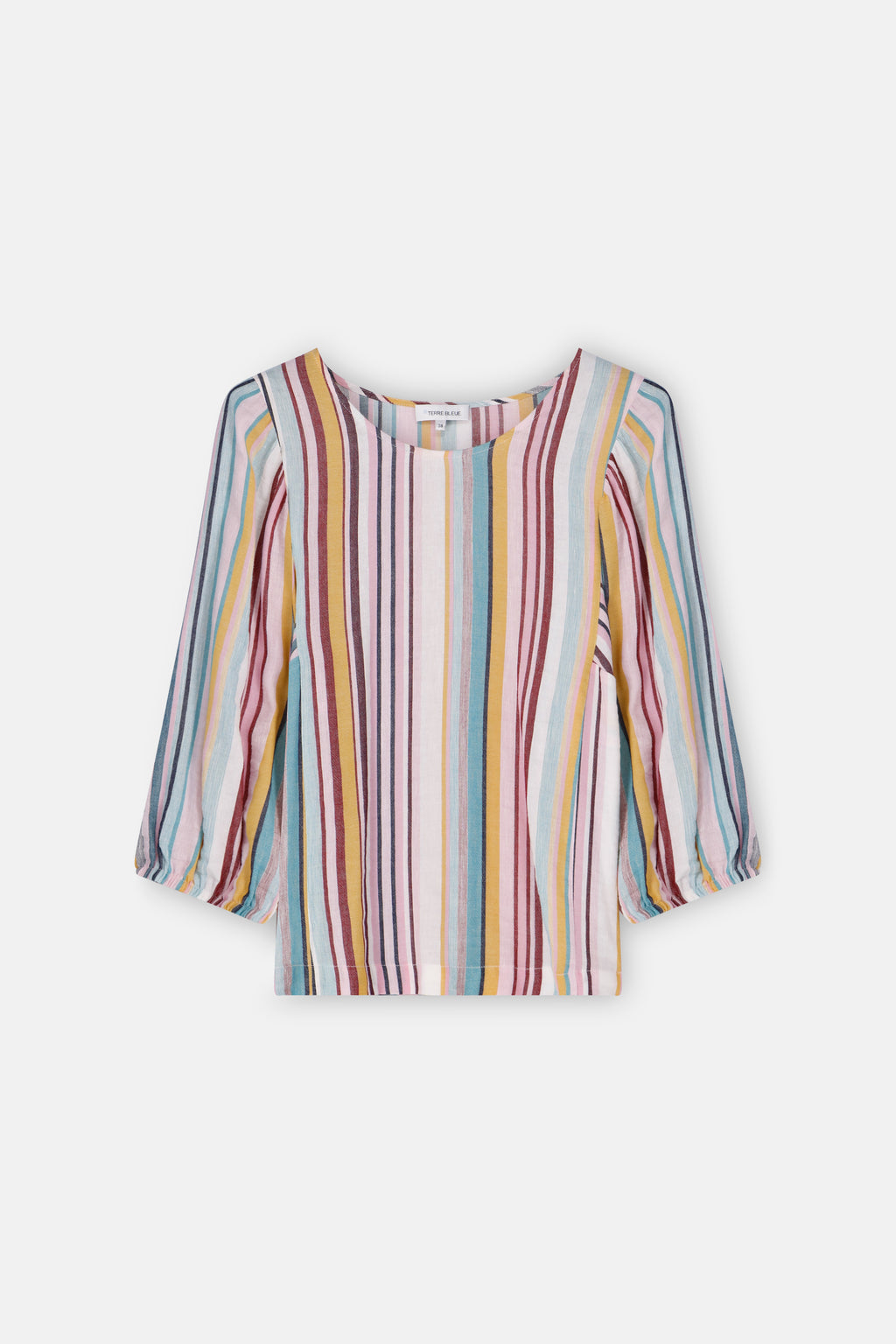 Blouses lange mouw blauw Terre Bleue