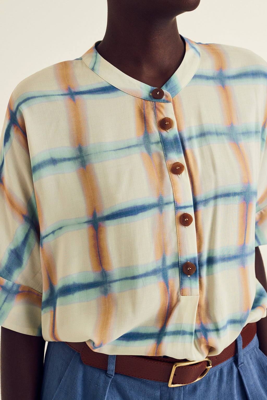 Blouses korte mouw multicolor Terre Bleue