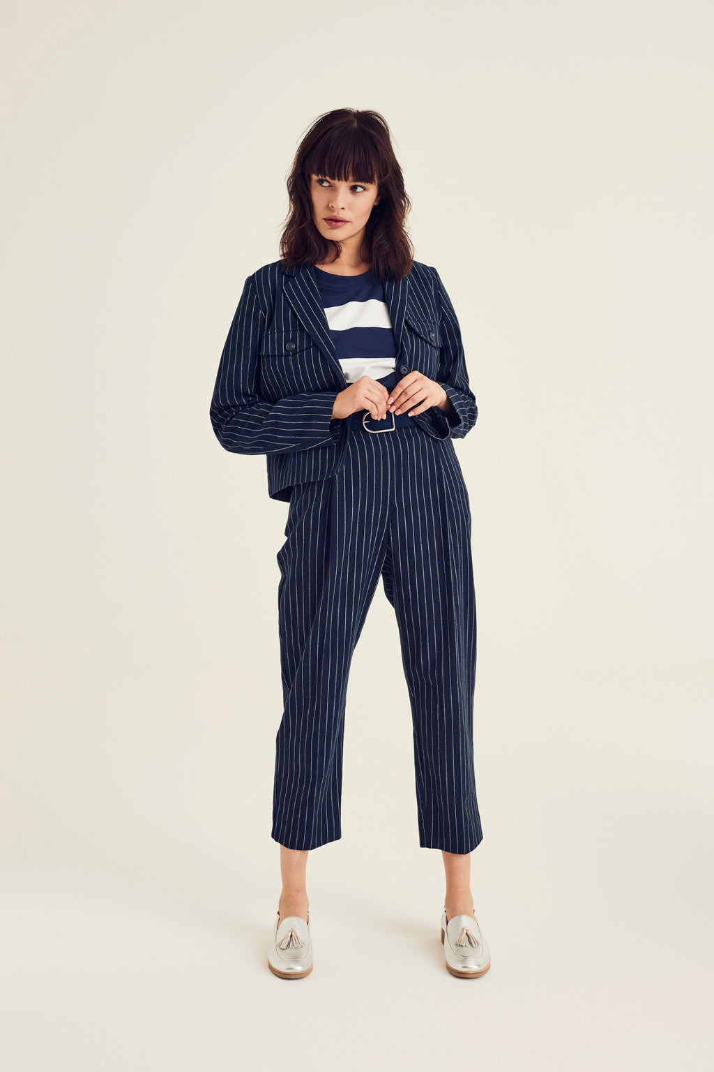 Broeken navy Terre Bleue