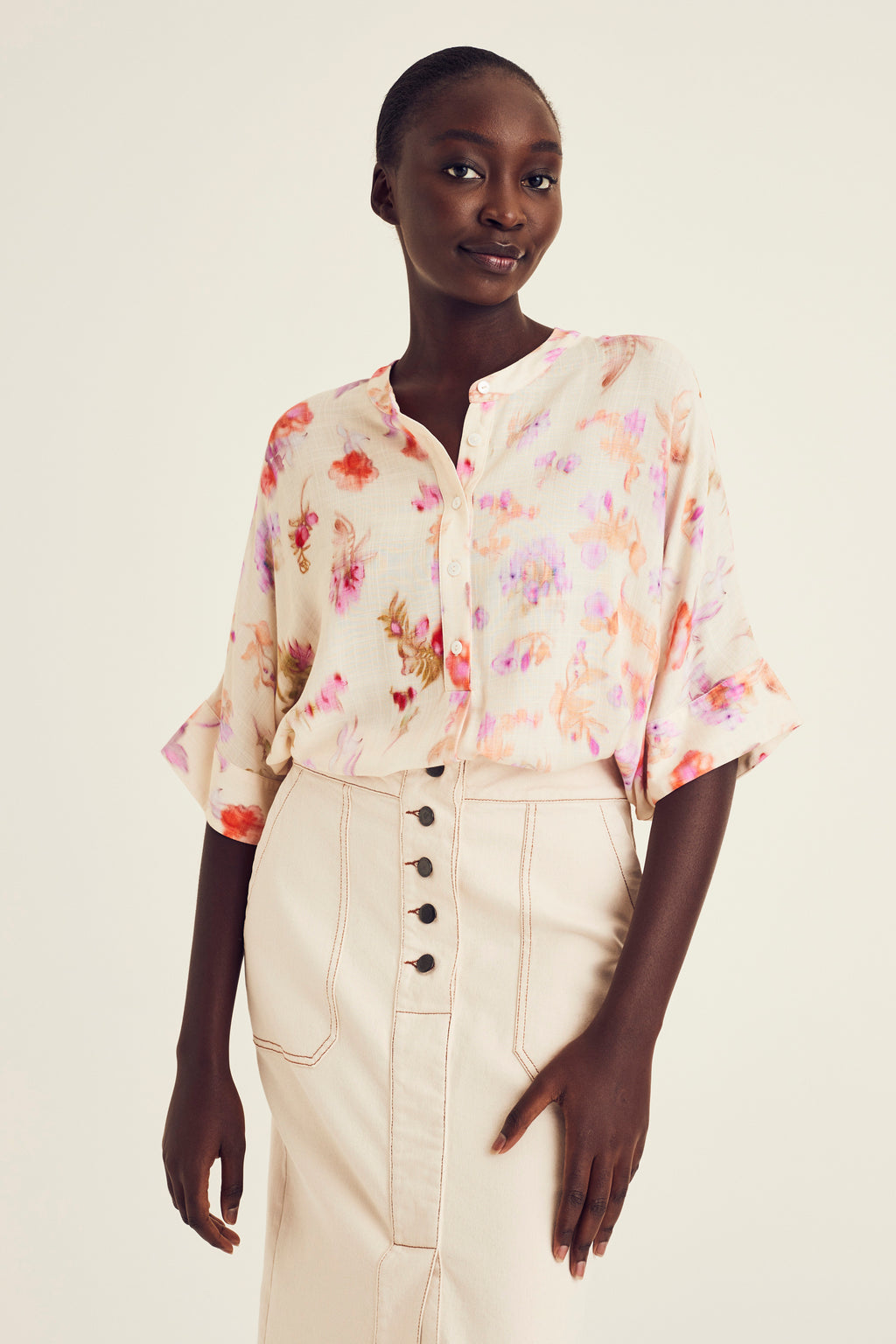 Blouses korte mouw multicolor Terre Bleue