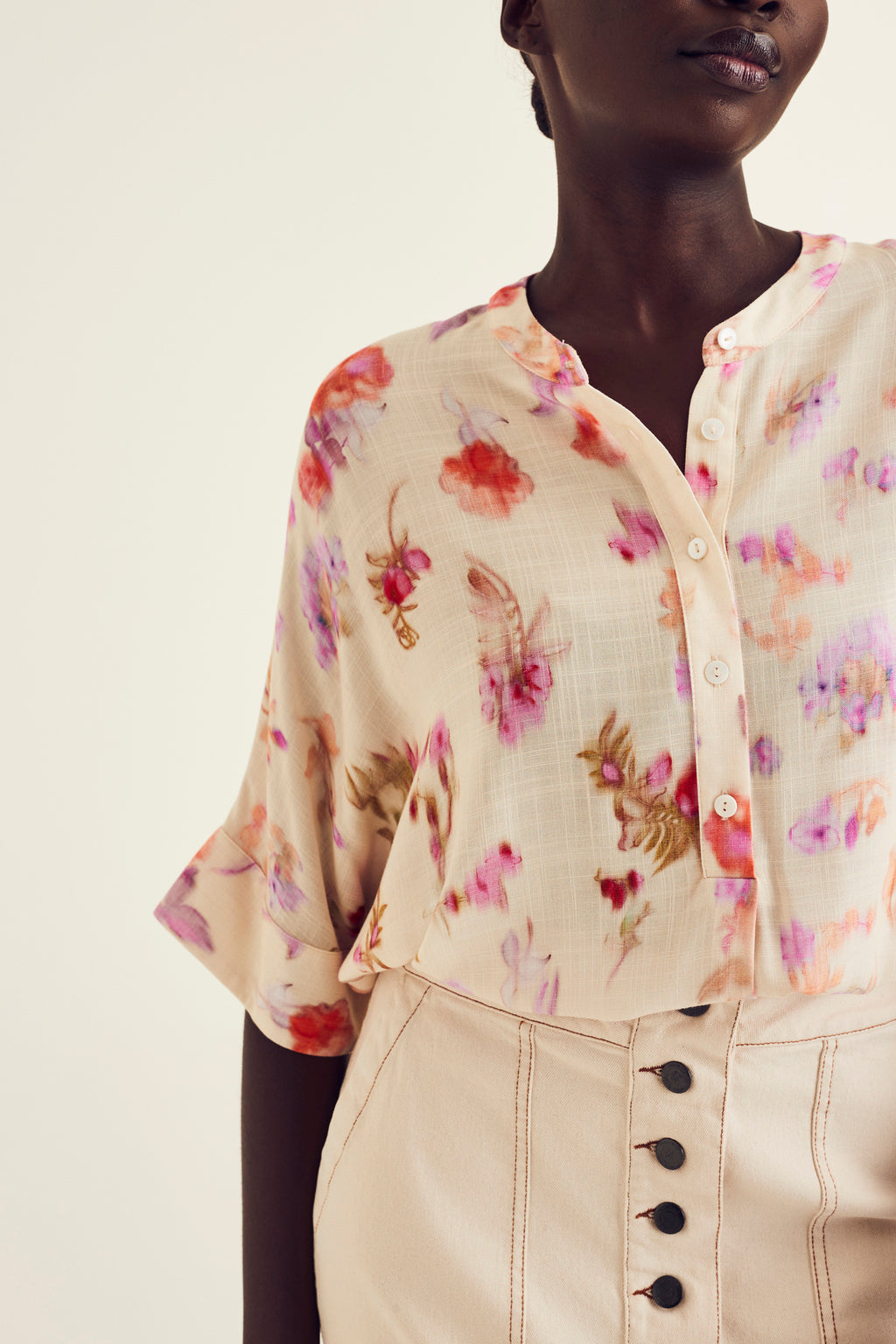 Blouses korte mouw multicolor Terre Bleue