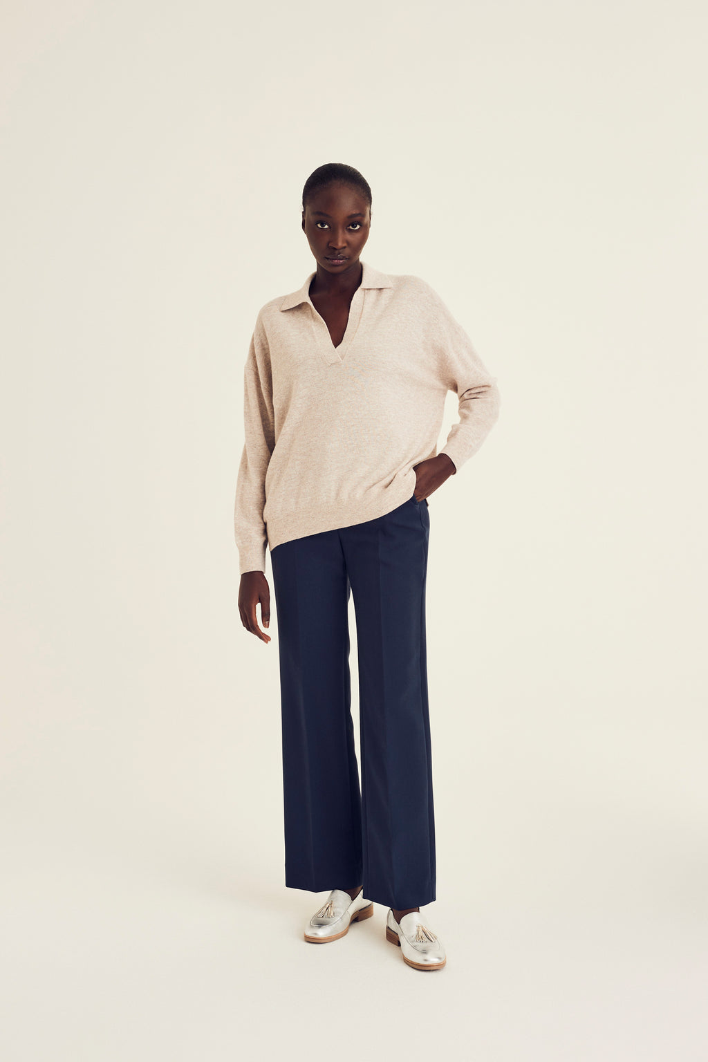 Broeken navy Terre Bleue