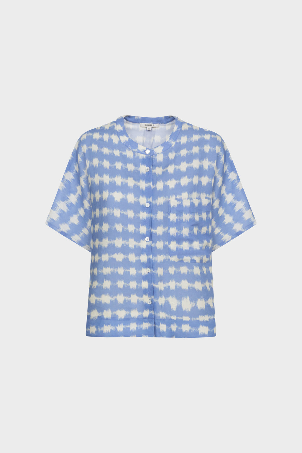 Blouses korte mouw blauw Gigue