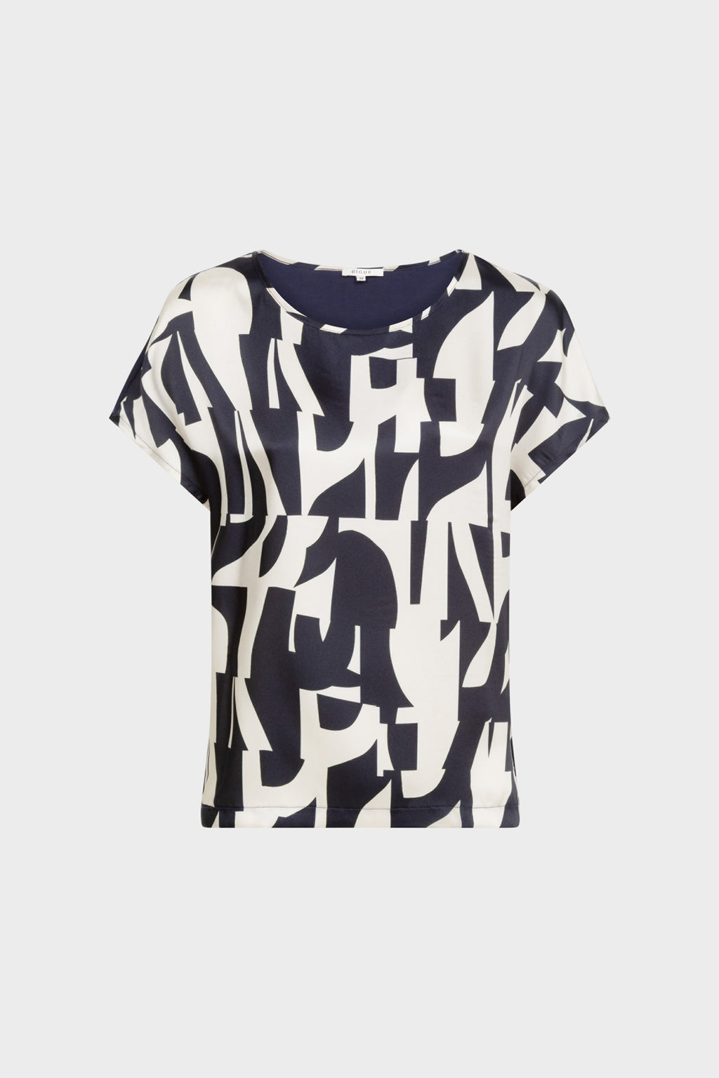 Blouses korte mouw navy Gigue