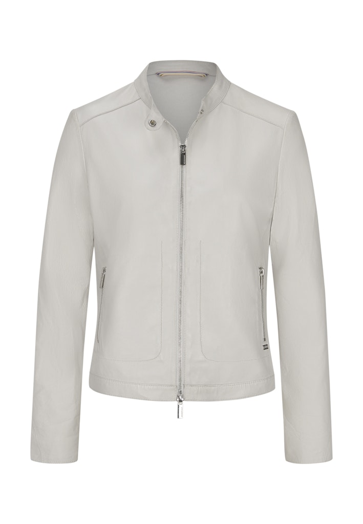 Leren jassen wit Milestone