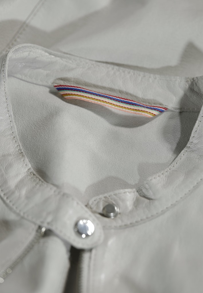 Leren jassen wit Milestone