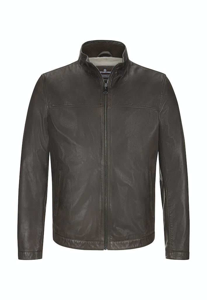 Leren jassen bruin Milestone