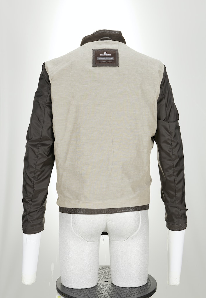 Leren jassen bruin Milestone