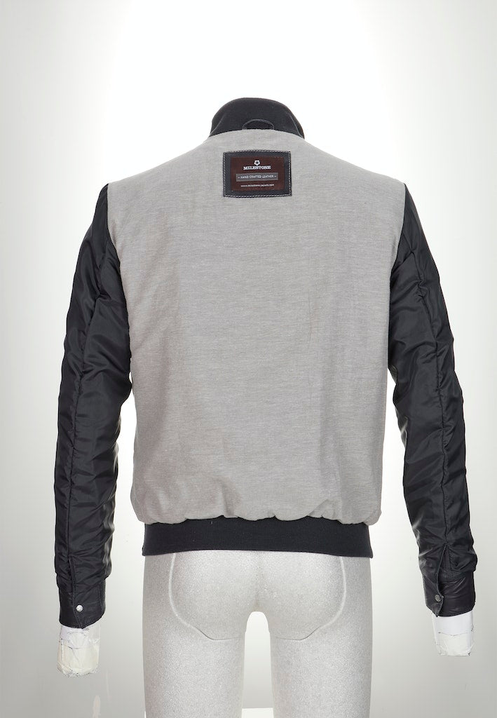 Leren jassen blauw Milestone