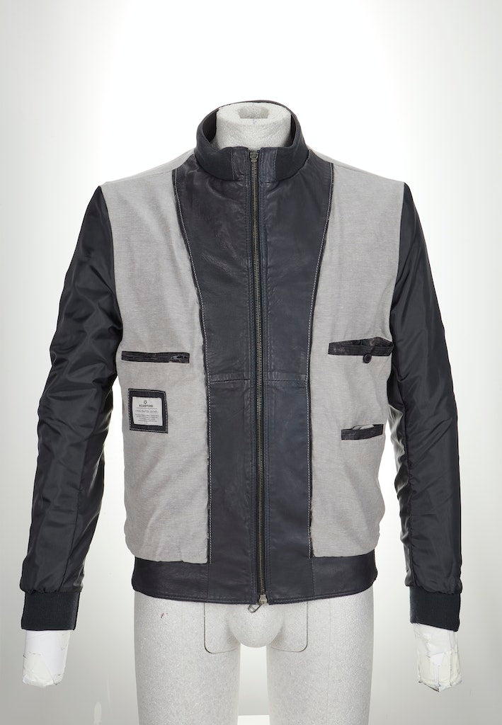 Leren jassen blauw Milestone