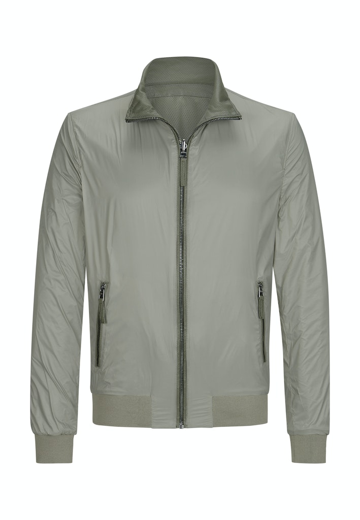 Leren jassen groen Milestone