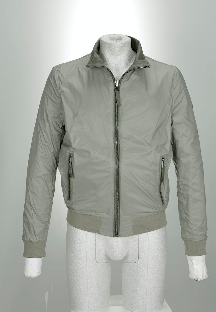 Leren jassen groen Milestone