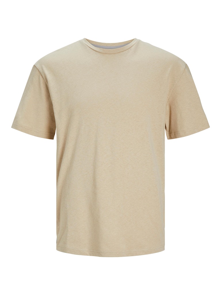 T-shirts korte mouw beige JACK & JONES