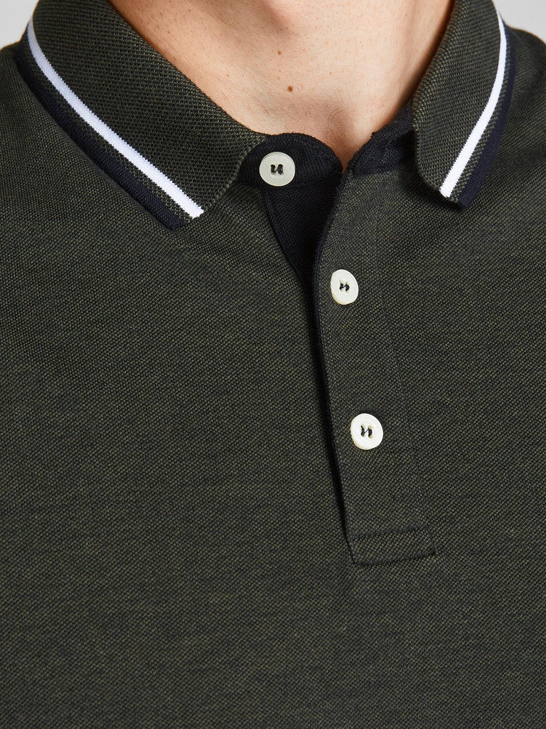 Polo's korte mouw groen JACK & JONES PLUS