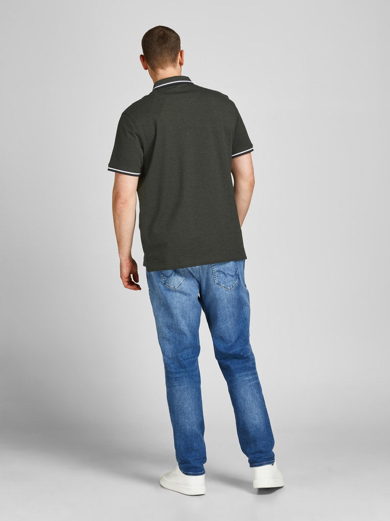 Polo's korte mouw groen JACK & JONES PLUS
