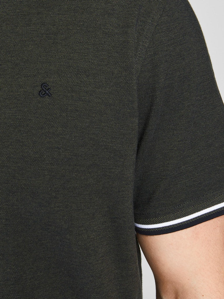 Polo's korte mouw groen JACK & JONES PLUS