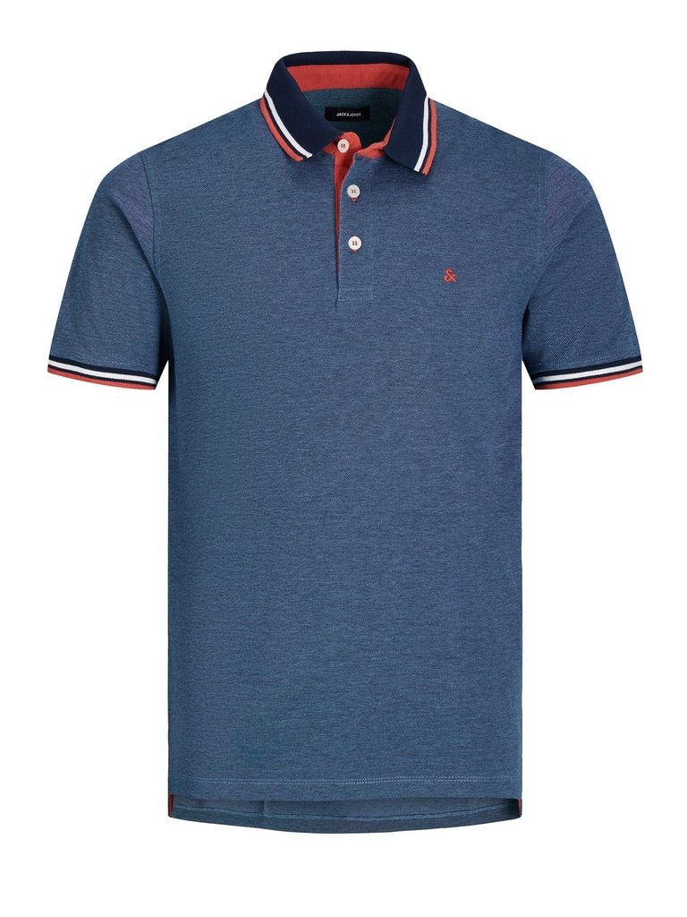 Polo's korte mouw blauw JACK & JONES PLUS