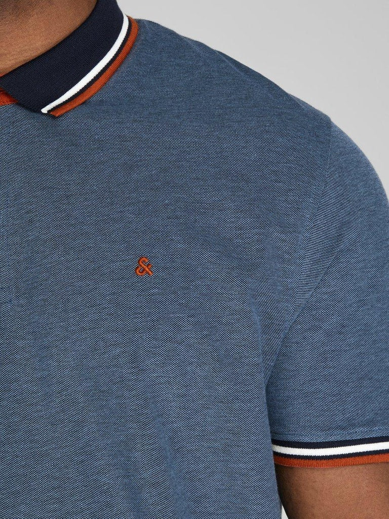 Polo's korte mouw blauw JACK & JONES PLUS
