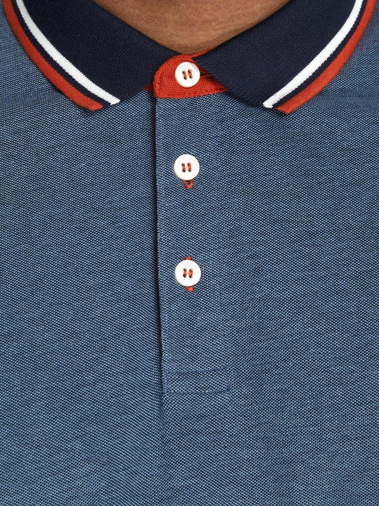 Polo's korte mouw blauw JACK & JONES PLUS