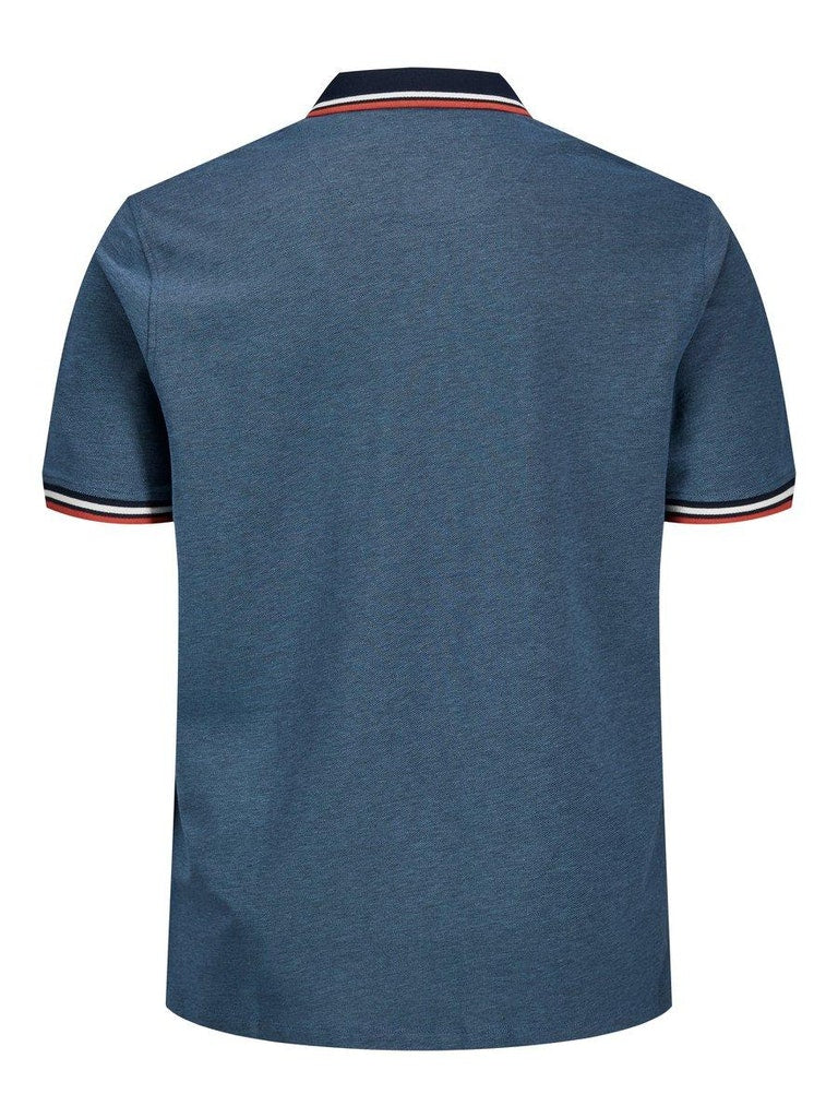 Polo's korte mouw blauw JACK & JONES PLUS