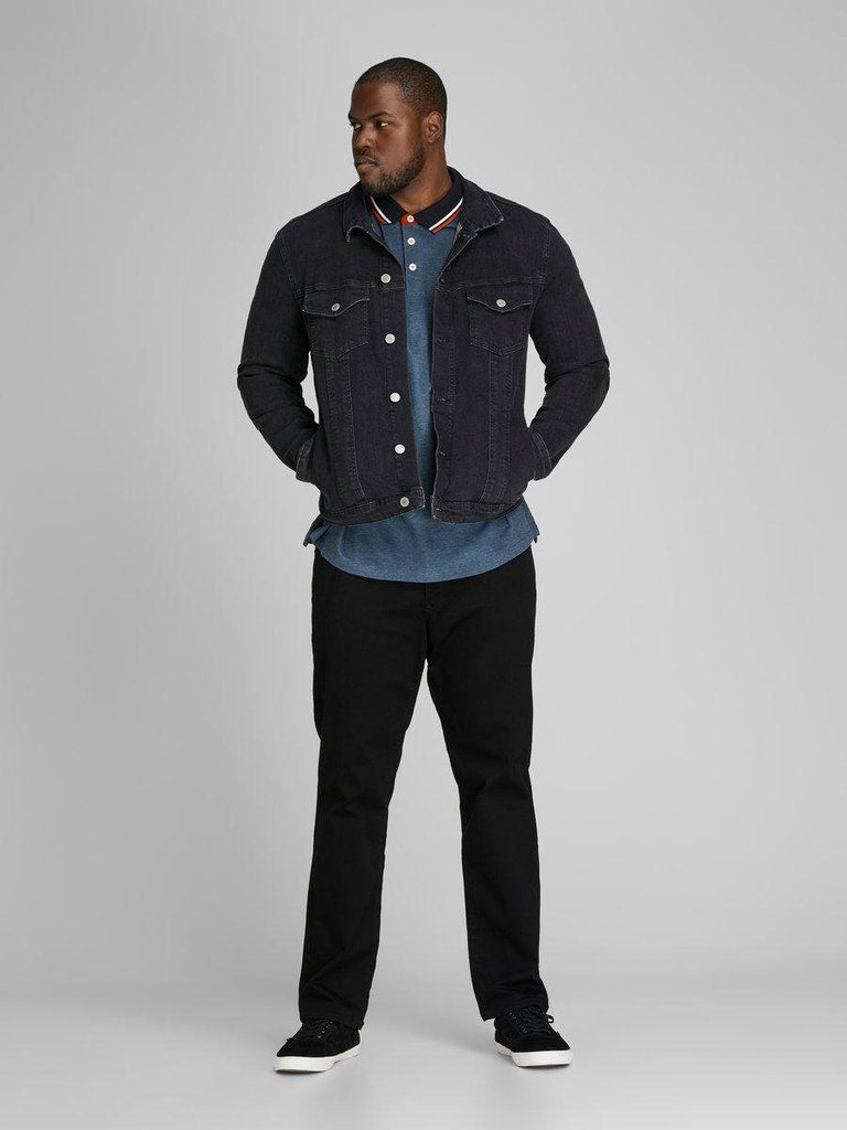 Polo's korte mouw blauw JACK & JONES PLUS