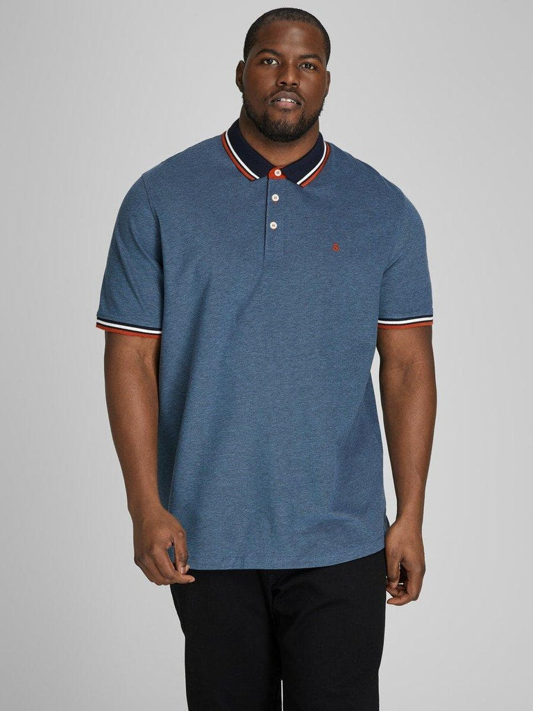 Polo's korte mouw blauw JACK & JONES PLUS