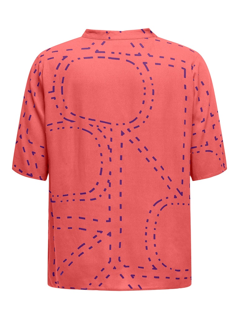 Blouses korte mouw roze ONLY Carmakoma