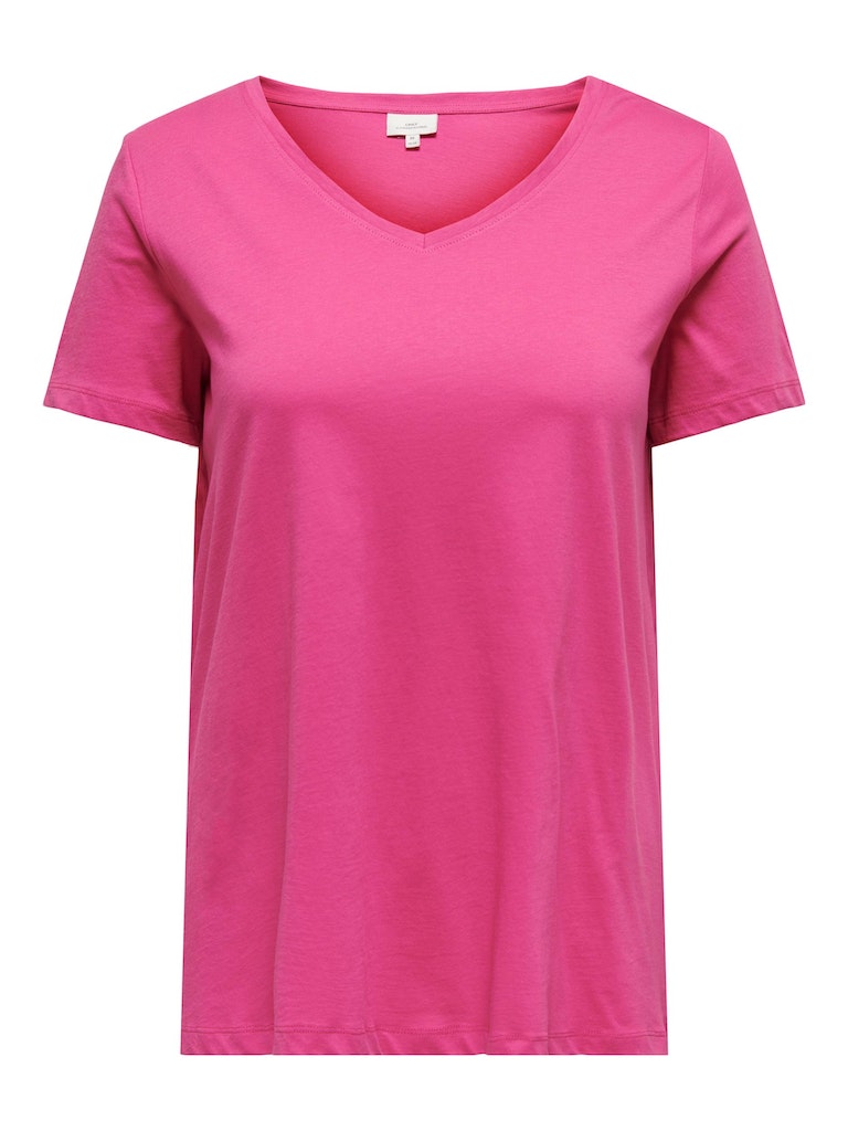 T-shirts korte mouw roze ONLY Carmakoma