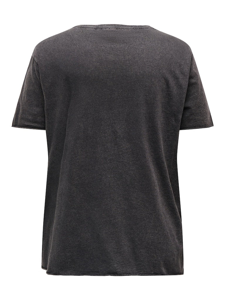 T-shirts korte mouw zwart ONLY Carmakoma