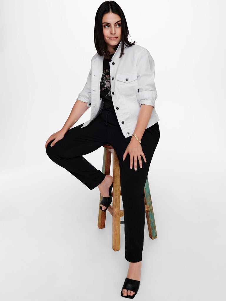 Jeansjassen wit ONLY Carmakoma