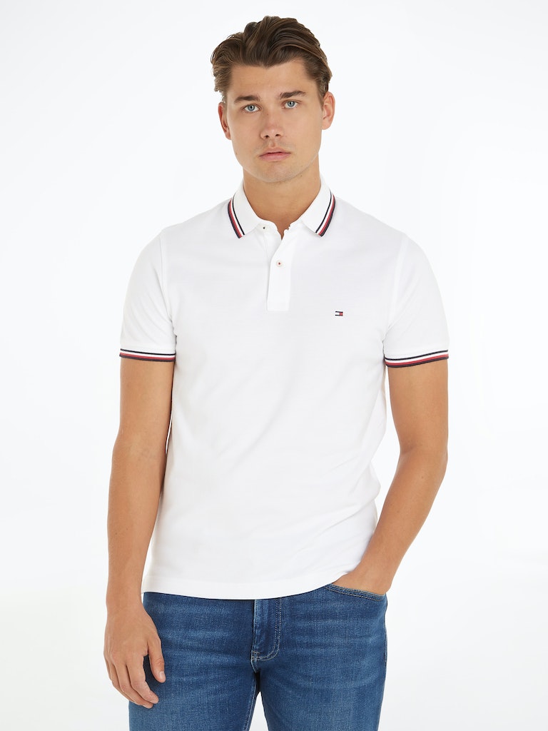 Polo's korte mouw wit Tommy Hilfiger