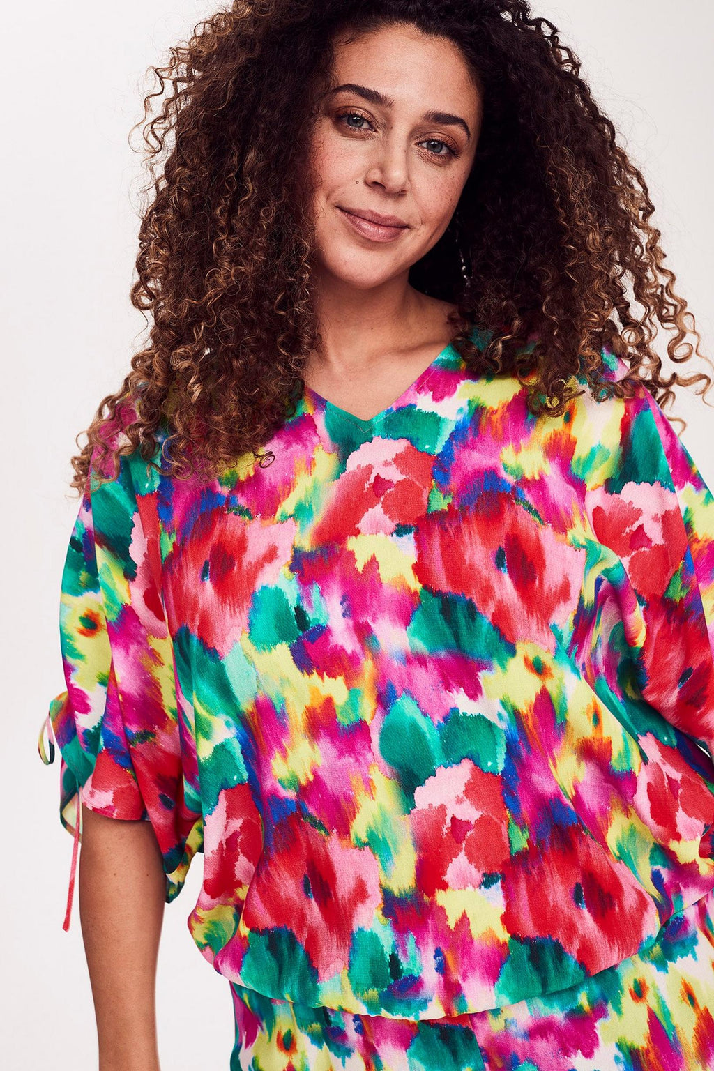Blouses korte mouw multicolor Améline