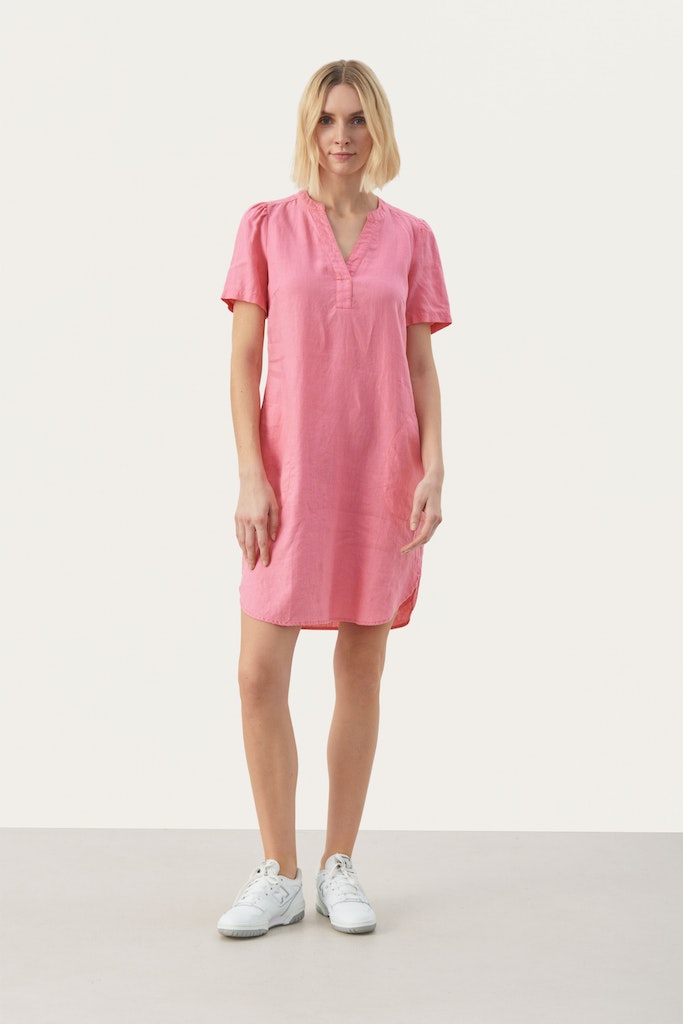 Jurken korte mouw roze Part Two