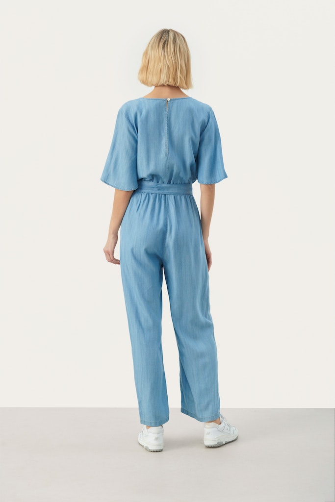Jumpsuits korte mouw blauw Part Two