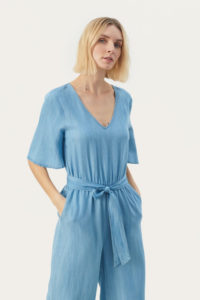 Jumpsuits korte mouw blauw Part Two