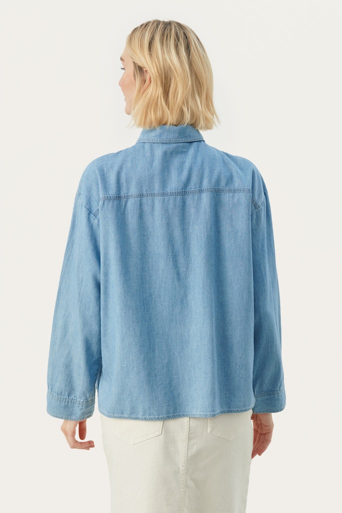 Blouses lange mouw blauw Part Two