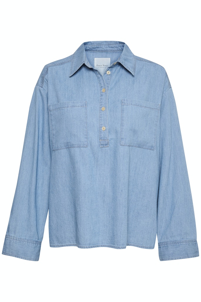 Blouses lange mouw blauw Part Two