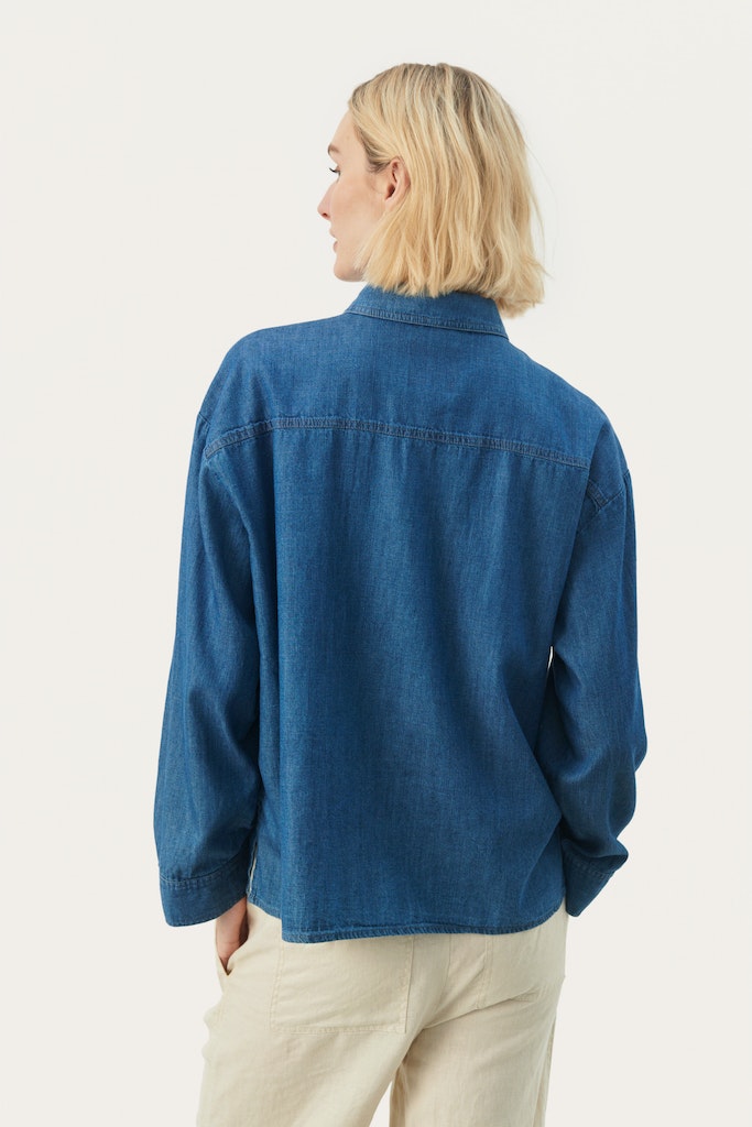 Blouses lange mouw blauw Part Two