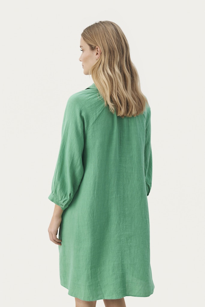 Jurken lange mouw groen Part Two