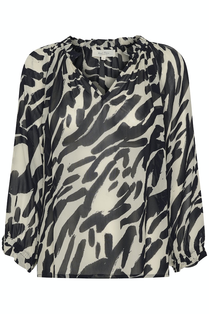 Blouses lange mouw navy Part Two