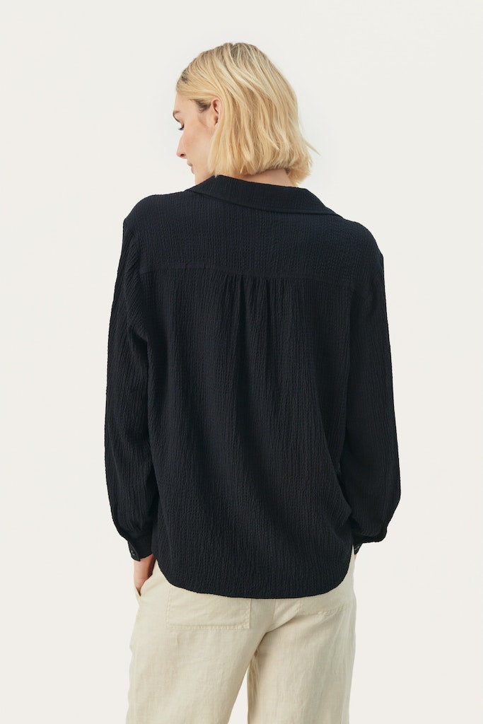 Blouses lange mouw navy Part Two