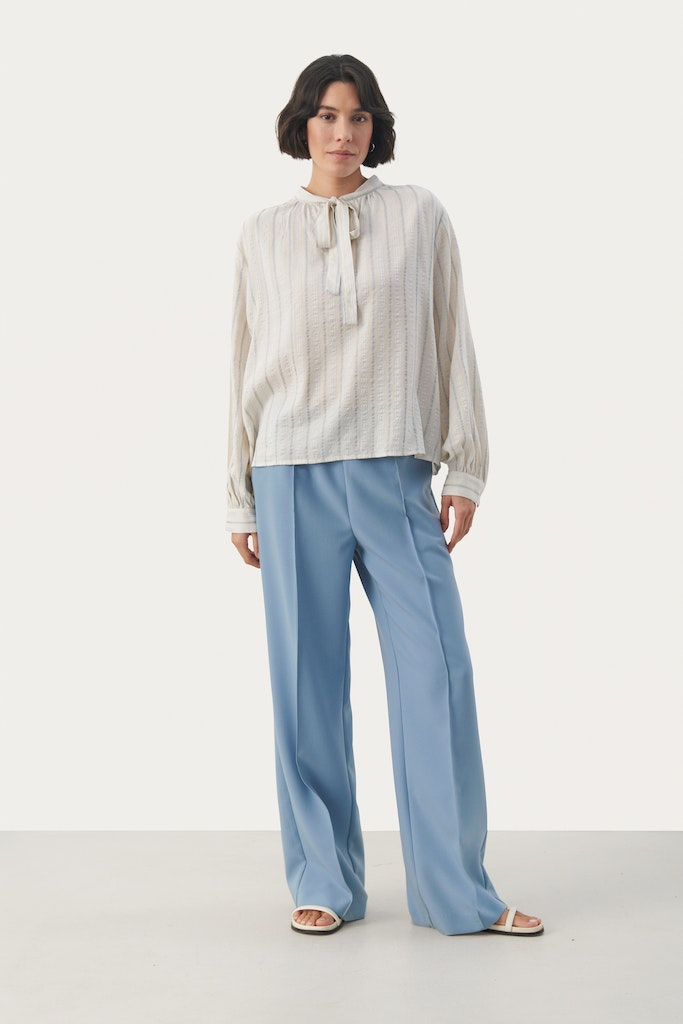 Blouses lange mouw blauw Part Two