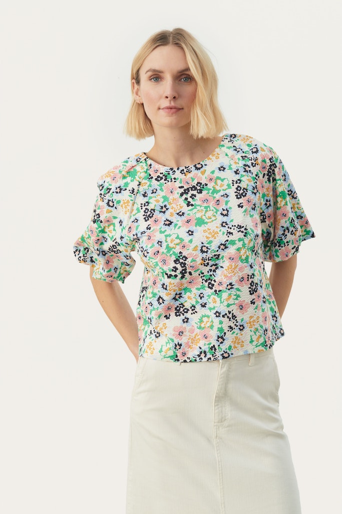 Blouses korte mouw groen Part Two