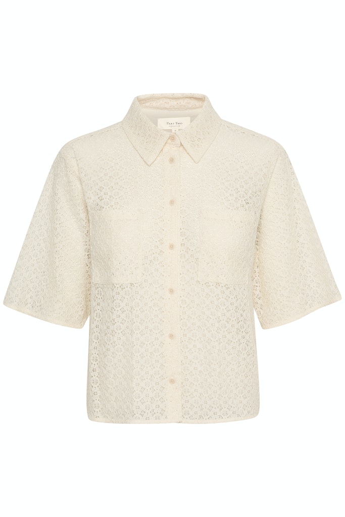 Blouses korte mouw beige Part Two