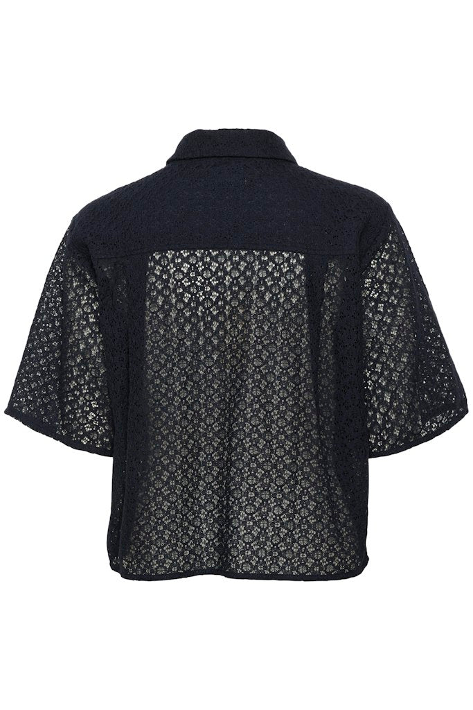 Blouses korte mouw navy Part Two