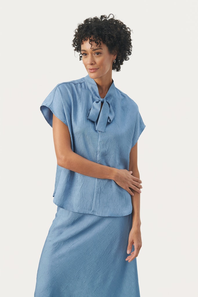 Blouses korte mouw blauw Part Two